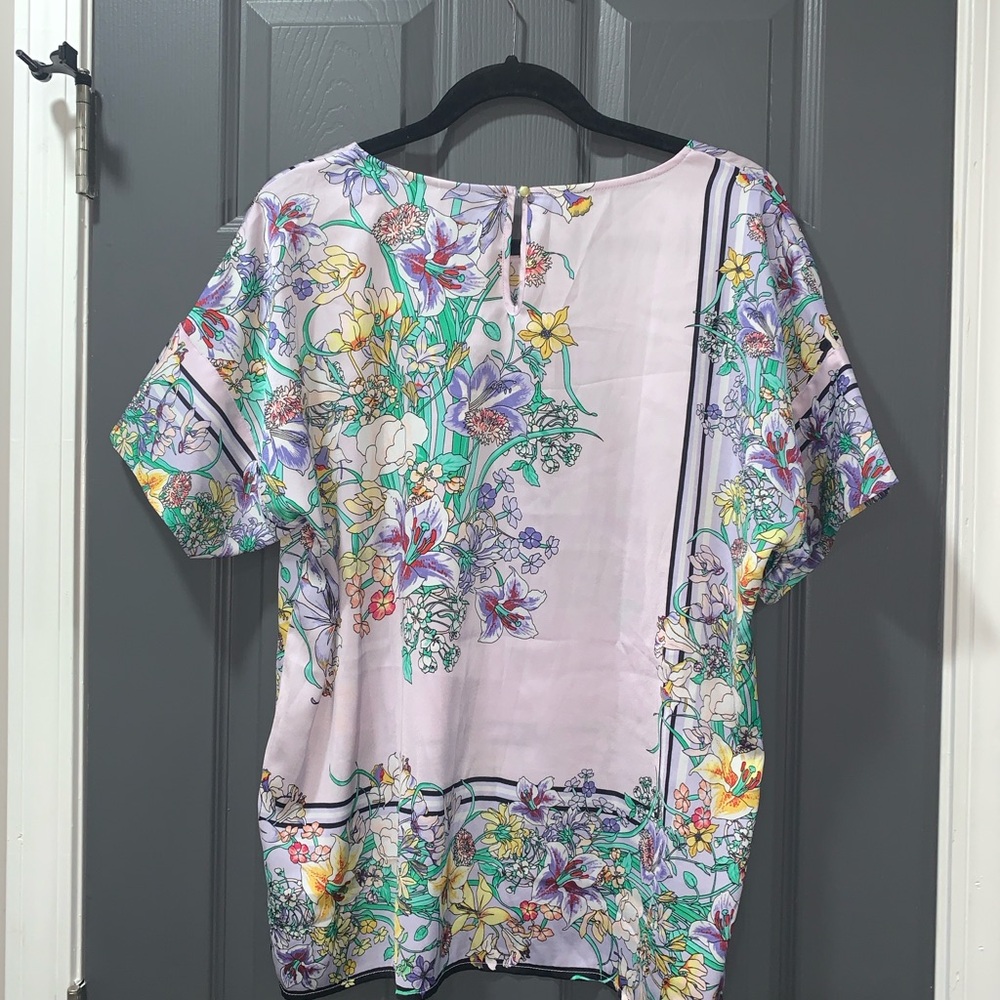 Liz Claiborne Multicolor Floral Blouse - Picture 5 of 6